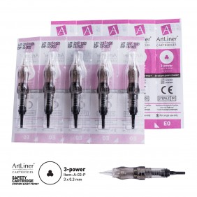 ArtLiner 3-Power ( 3x0.30mm ) Kalıcı Makyaj Cihazı İğnesi 