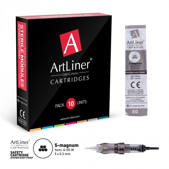 ArtLiner 5-Magnum (5x0.30mm) Kalıcı Makyaj Cihazı İğnesi 