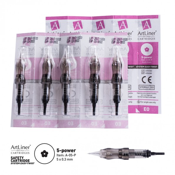 ArtLiner 5-Power ( 5x0.30 mm ) Kalıcı Makyaj Cihazı İğnesi 